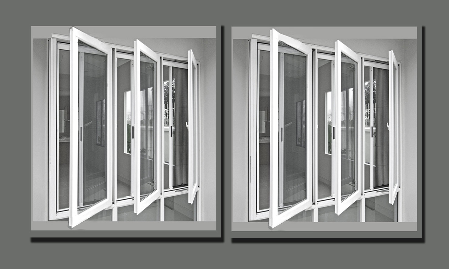 Plated Mosquito Screen Frame Sliding Casement Window - Sliding Doors manufacture Rajkot